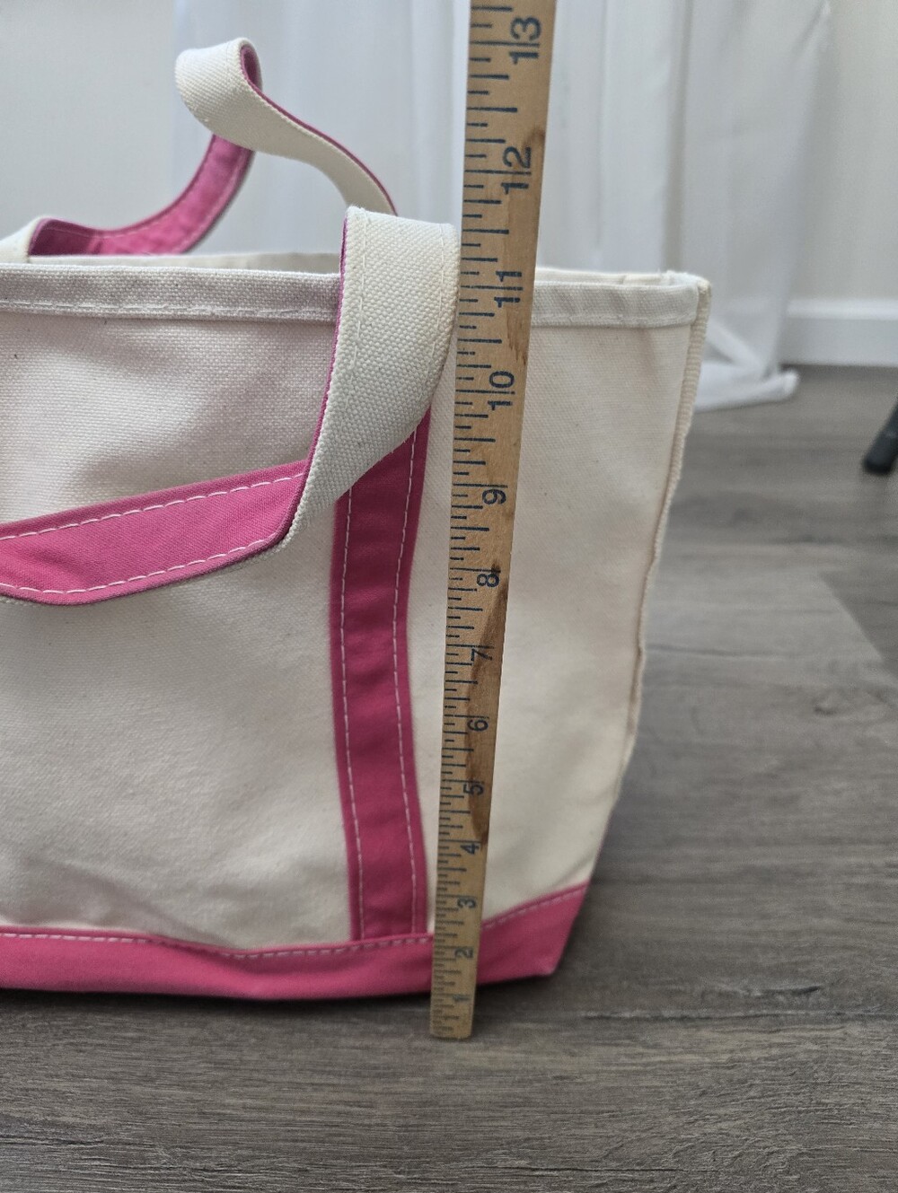 L.L.Bean Boat and Tote bag in a medium size pink trim Fisherman Nautical Boat - Picture 6 of 10